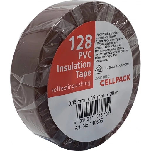 Cellpack TAPE PVC 128 19MMX25M BRUIN