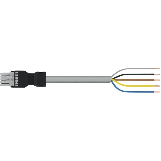 Wago SERIE 891 Patchkabel gebouwinstallatie 5p Contrastekker (female) Vrij kabeluiteinde 2000mm
