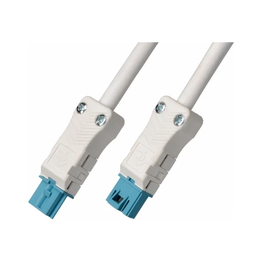Adels Koppelsnoer 2-polig 1,5mm2 900cm wit-pastelblauw DALI Eca