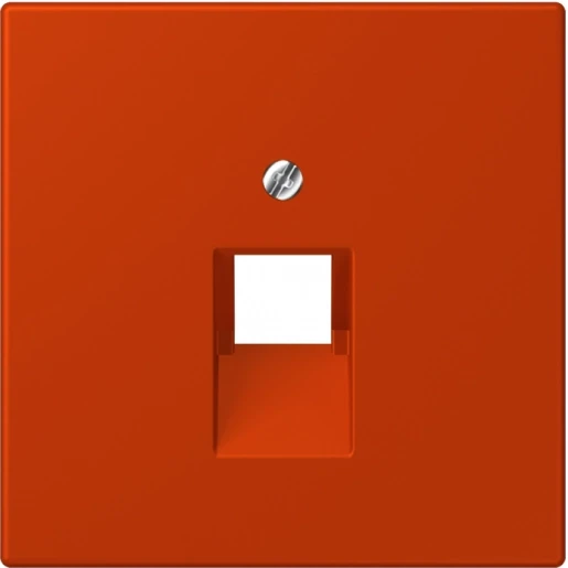 Jung LS range Afdekking centraalplaat 4320A UAE/IAE 1 connector Zonder label rood LC969-1UA244
