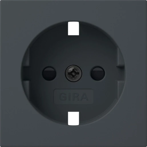 Gira System 55 wandcontactdoos ra sh antraciet 492128