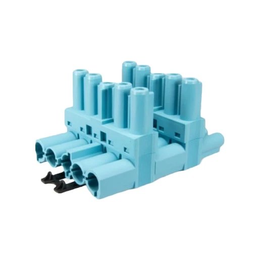 Adels Splitter 5-polig 1 in 3 uit pastelblauw DALI
