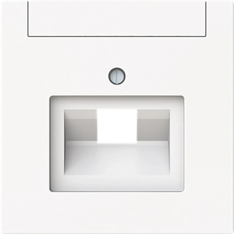 ABB Busch-Jaeger Art linear Centraalplaat voor UAE-datacontactdozen Voor dataansluitkast Bedieningselement 1 connector Met label wit 2CKA001710A4220