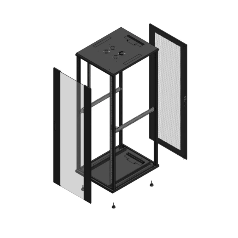 Gigamedia Vloer patchkast AV enkel VER AR enkel PER EX 19" 47HE 800x1000mm Zwart GGM 7047810PVSPPSEX