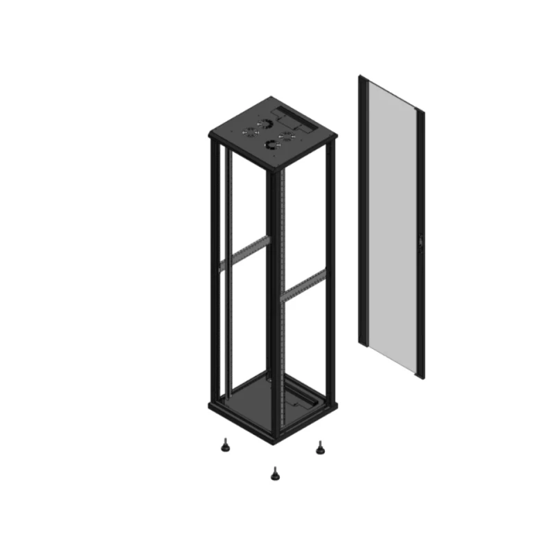 Gigamedia Vloer patchkast SP AR enkel VER EX 19" 47HE 600x600mm Zwart GGM 704766SPPVSEX