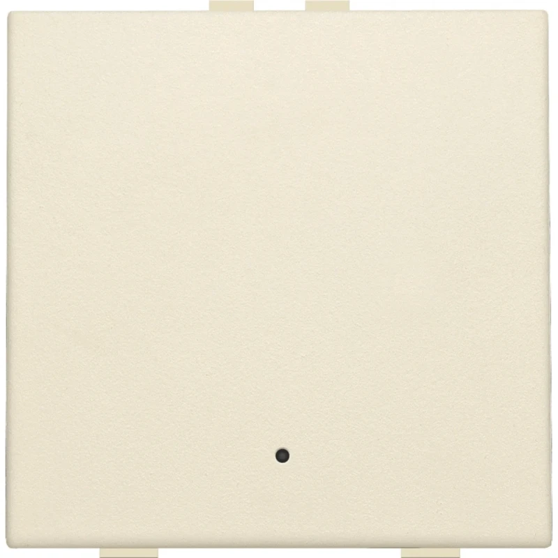 Niko Drukknop met led en comfortsensoren Home Control enkelvoudig beige inbouw RAL 1030 100-52201