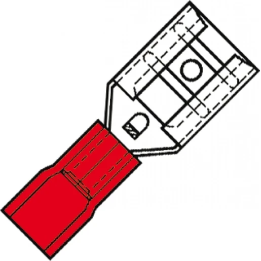 Klemko vlakstifth 0,5-1,6mm2 rood
