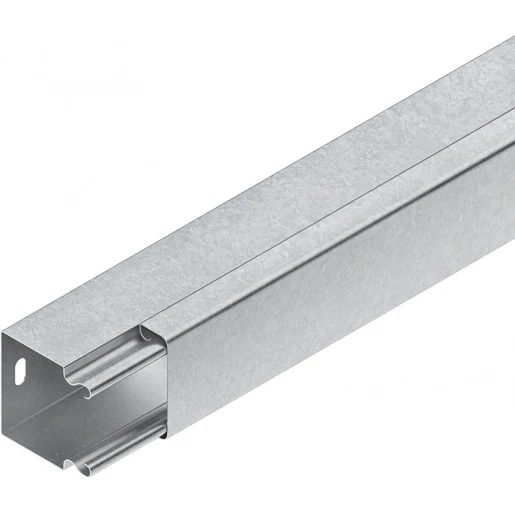 Niedax LLK kabelkanaal 2000x60x60mm Staal Bodemperforatie met deksel wit RAL 9010 136123