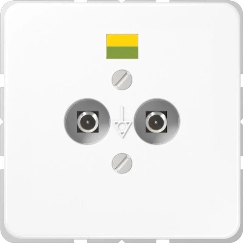 Jung CD range potentiaal aardingscontactdoos cd500 contactdoos 2-voudig inbouw Glanzend wit CD565-2NWW