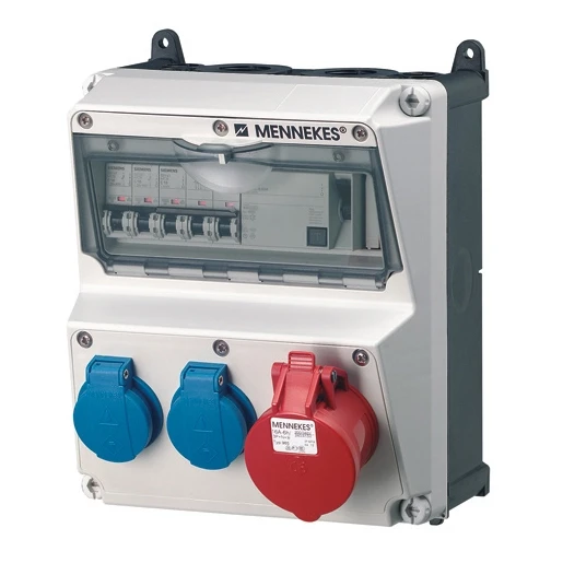 Mennekes AMAXX contactdoos combinatie 2 modules