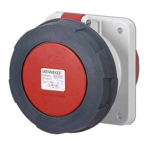 Mennekes Inb. contactdoos 63A 5P 6H 400V IP67 TA