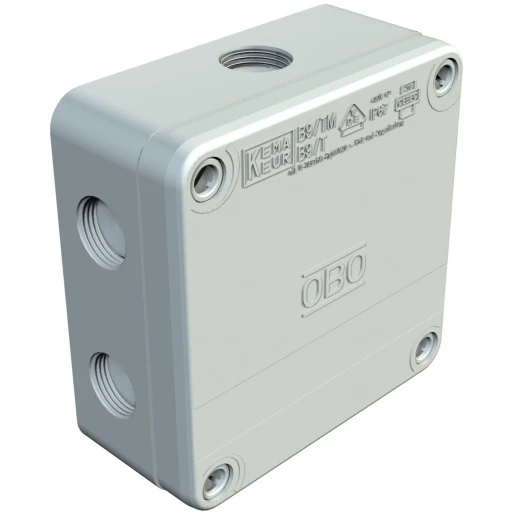 OBO Kabeldoos met 3 wartels pg16 4-6mm2 400v ip67 110x110x50 pp lichtg