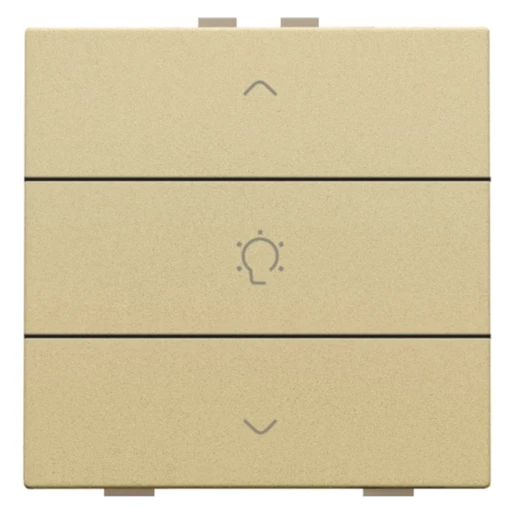 Niko Home Control Bediening dimming 3-voudig goud inbouw IP20 221-51043