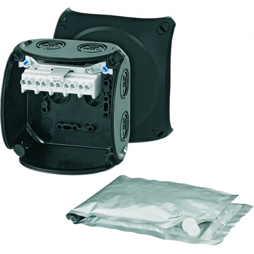Hensel Kabeldoos IP66/68 BM2 1,5-4 mm² 5 polig met Gietmassa Zwart