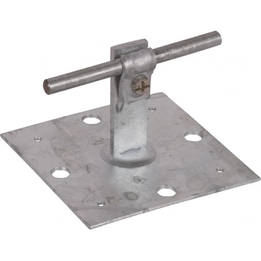 Dehn Roof conductor holder dehnquick st/tzn f.rd 6-10mm w.fixing plate 10