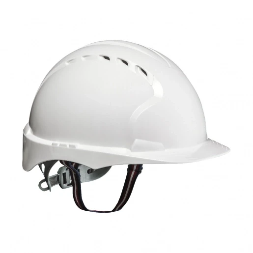 Bizline Veiligheidshelm wit jsp met kinband