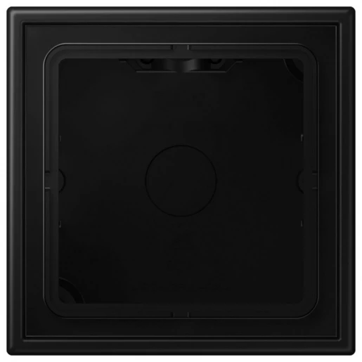 Jung LS range opbouwkap gesloten ls990 1-voudig zwart Horizontaal en verticaal LS581ASWM