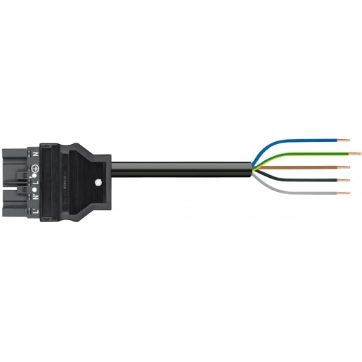 Wago SERIE 771 Patchkabel gebouwinstallatie 5p Stekker Vrij kabeluiteinde 4000mm