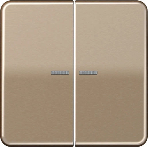 Jung CD range home stuurafdekking goud brons 2-voudig Mat brons BTCD17102GB