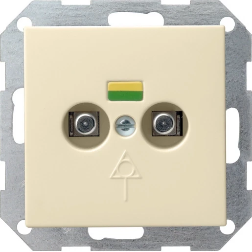 Gira System 55 Potentiaalvereffeningscontactdoos inbouw Glanzend wit 040501