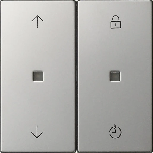 Gira System 55 bedieningselement edelstaal 2-voudig RVS 5492600
