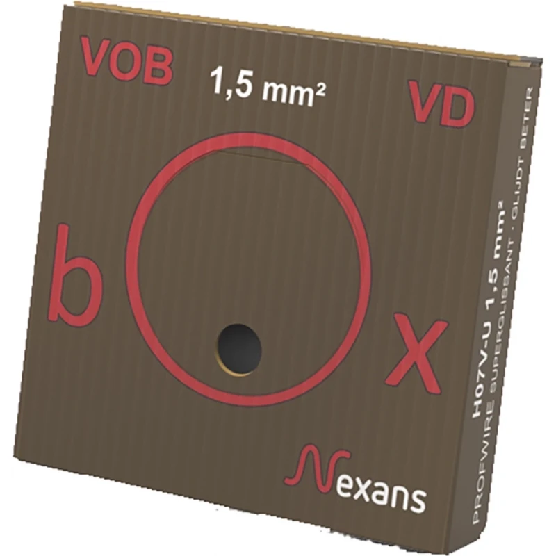 Nexans H07Z1-U Cca Installatiedraad 2.5mm² bruin 100M 10542838