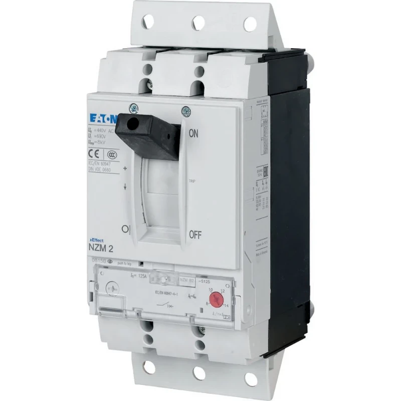 Eaton NZM2 150kA 3P 125A voor insteeksokkel IEC