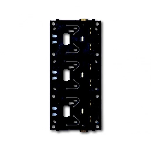 ABB Busch-Jaeger i-bus KNX powernet knx bodemplaat schakelmateriaal 3-voudig Verticaal Mat zwart RAL 9005 2CKA006310A0138