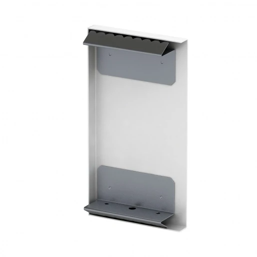 OBO GS Eindstuk wandgoot 135x72mm Halogeenvrij Staal onbehandeld wit RAL 9010 6277270