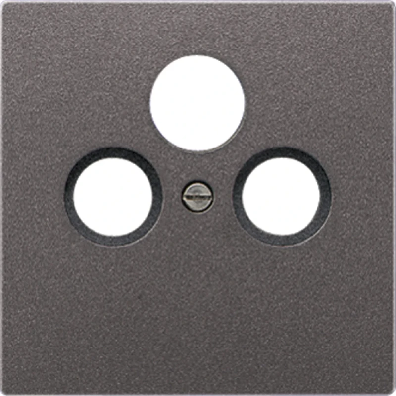 Jung LS range Centraalplaat- (onderdeel) afdekking CAI Satelliet 1 connector MetaalZonder label antraciet AL2990SATAN