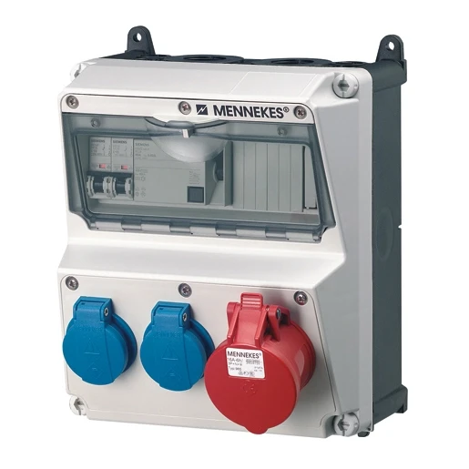 Mennekes AMAXX contactdoos combinatie 2 modules