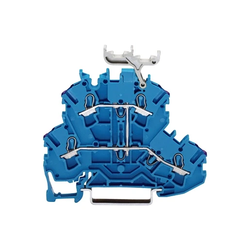Wago Serie 2002 Verbindingsrijgklem 0,75-4mm² eendr. 0,25-2,5mm² meerdr. Blauw