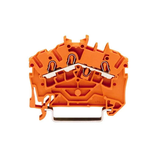 Wago Serie 2002 Verbindingsrijgklem 0,75-4mm² eendr. 0,25-2,5mm² meerdr. Oranje