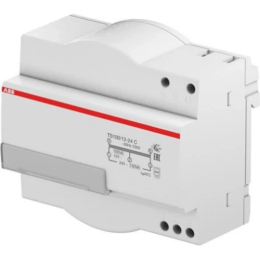 ABB VEILIGHEIDSTRAFO 12-24V 100VA 6 MODULES