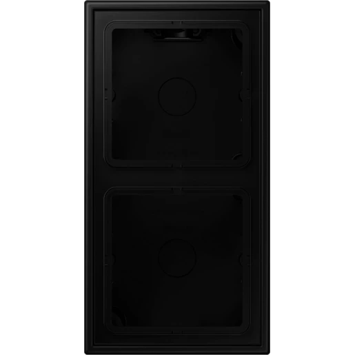 Jung LS range opbouwkap gesloten ls990 2-voudig zwart Horizontaal en verticaal LS582ASWM
