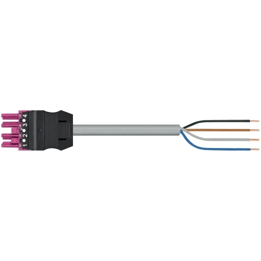 Wago SERIE 771 Patchkabel gebouwinstallatie 4p Contrastekker (female) Vrij kabeluiteinde 2000mm