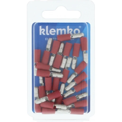 Klemko Blister verpakte Geïsoleerde Vlaksteker 6,3x0,8mm voor 1,5-2,5mm2