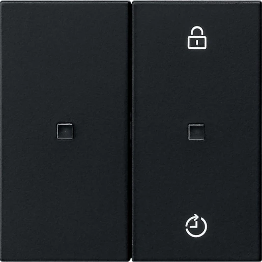 Gira System 55 draadloos bedieningselement enkelvoudig Mat zwart 5493005