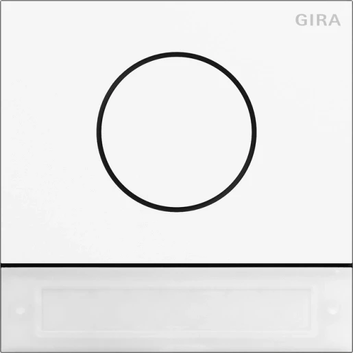 Gira System 106 Deurstationmodule IBS-toets spreken/bellen enkelvoudig wit 5569902