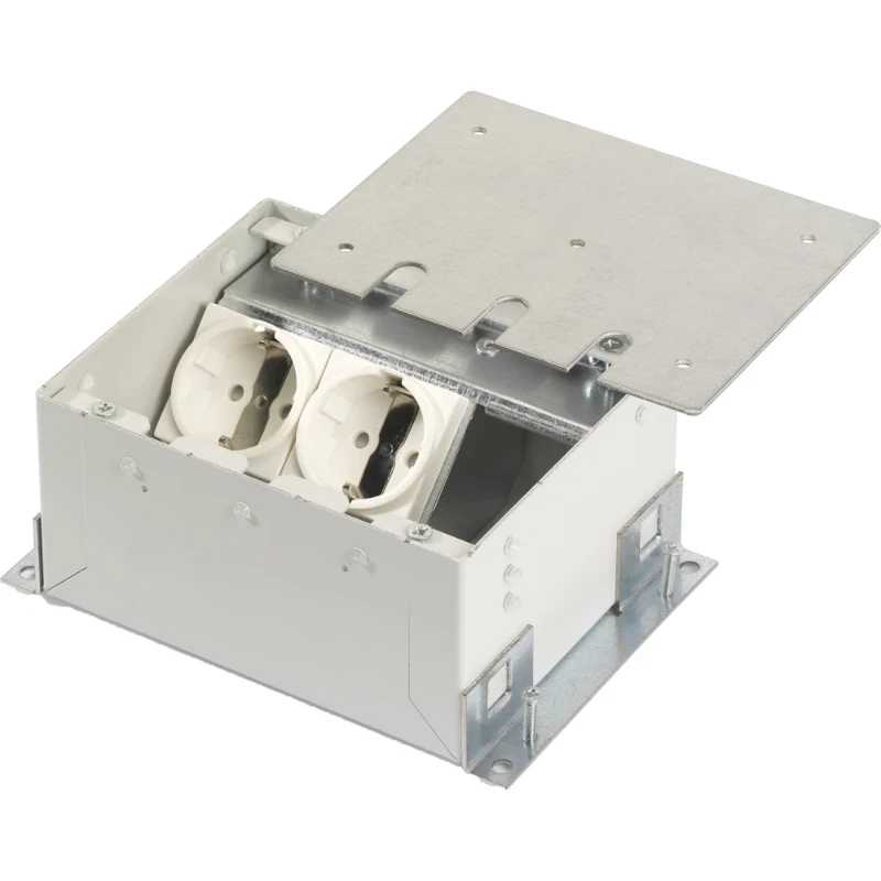OCS Velox mini 2x 230V RA + 2x Cat6U deksel tbv tapijt/parket/natuursteen