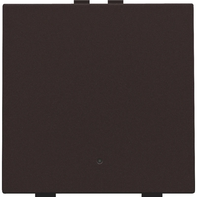 Niko Drukknop met led en comfortsensoren Home Control bruin inbouw 124-52201