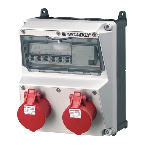 Mennekes AMAXX contactdoos combinatie 2 modules