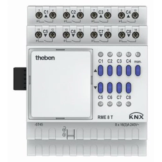 Theben KNX SCHAKEL-/JALOEZIEACTOR 8/4-VOUDIG UITBREIDINGSMODULE