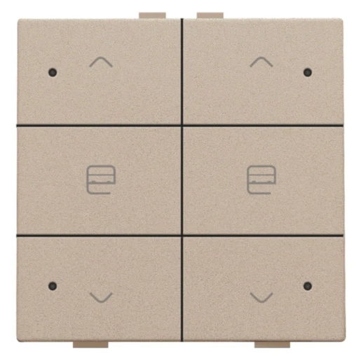 Niko Home Control Bediening motorsturing 6-voudig inbouw IP20 157-52036