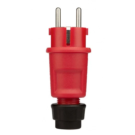 ABL SCHUKO geaarde stekker 3P Kunststof IP44 Rood SCHUKO