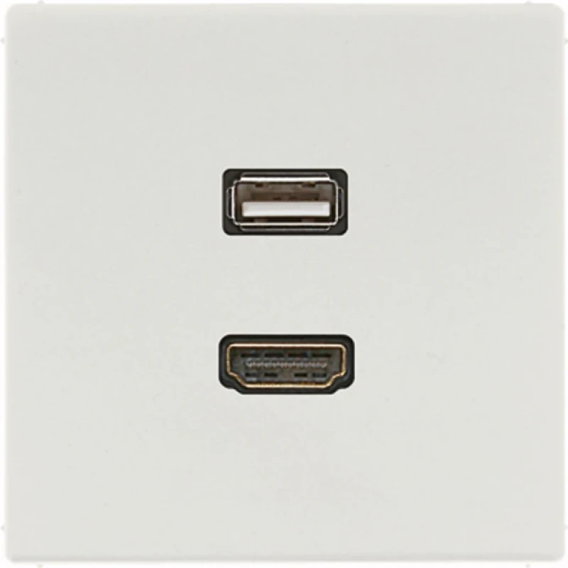 Jung LS range afdekking ls990 licht grijs hdmi/usb MALS1163LG
