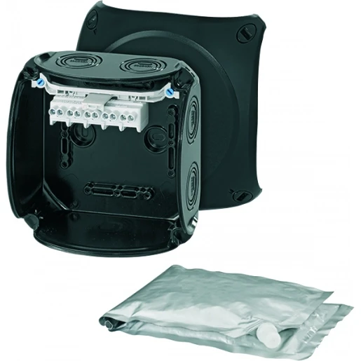 Hensel Kabeldoos IP66/68 BM3 1,5-4 mm² 5 polig met Gietmassa Zwart