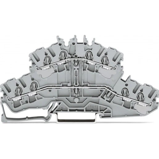 Wago Serie 2002 Verbindingsrijgklem 0,75-4mm² eendr. 0,25-2,5mm² meerdr. Grijs