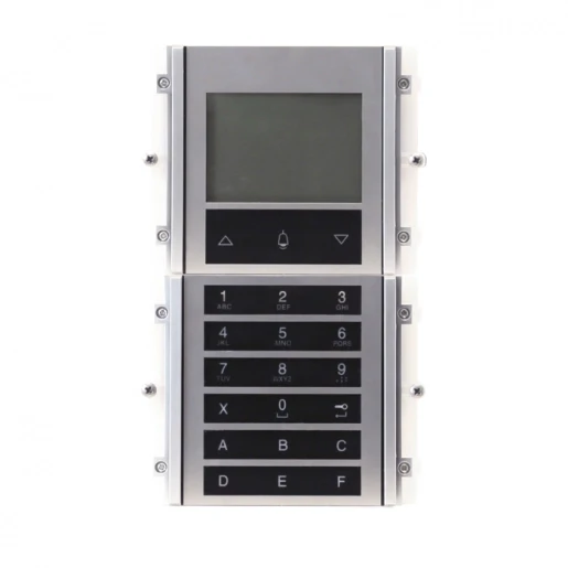 Comelit Ikall Metalen digitale belmodule SB SBC en VIP oproep-display aluminium/kunststof RVS 3360BM