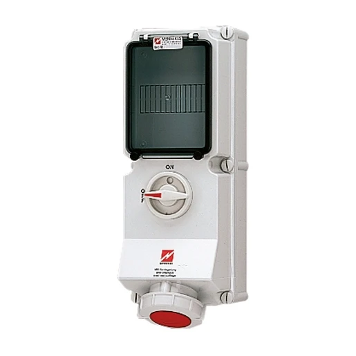 Mennekes WCD 16A 5P 6H 400V IP67 DUO + rail